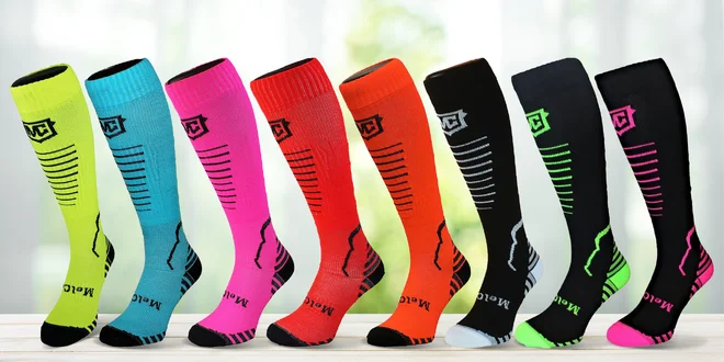 Sportovní kompresní podkolenky s merino vlnou