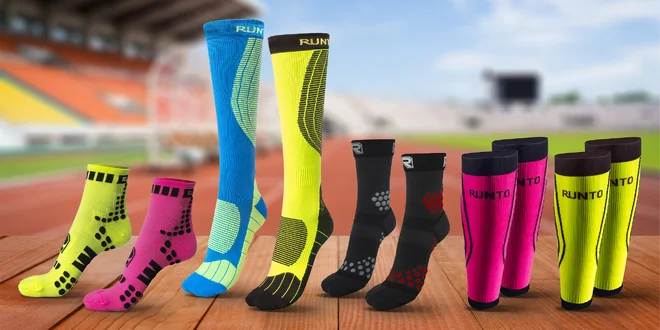 Kompresní ponožky, návleky i podkolenky Runto