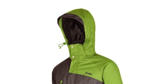 Pánská zeleno-šedá lyžařská bunda Husky