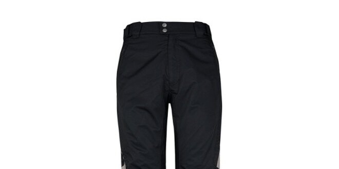 Pánské černé lyžařské kalhoty s reflexními prvky Husky