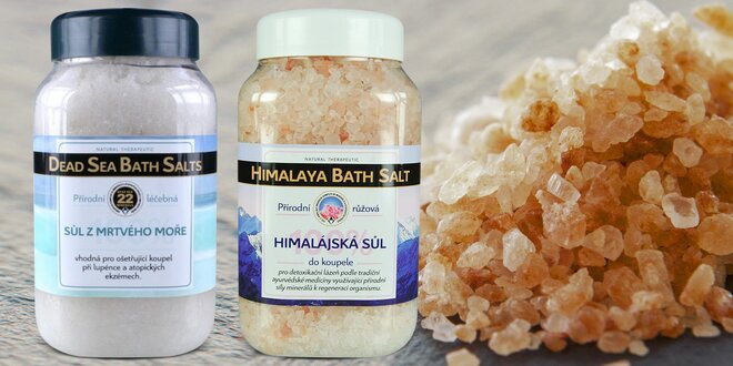 Ozdravující soli do koupele z ryzí přírody
