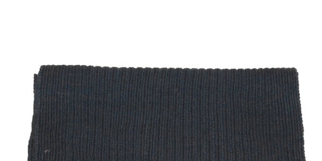 Denimově modrá pletená šála Pierre Cardin