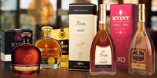 Zrála až 33 let: lahodná moldavská brandy Kvint