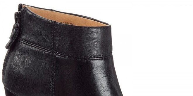 Dámské černé kotníčkové boty na podpatku Modern Vintage