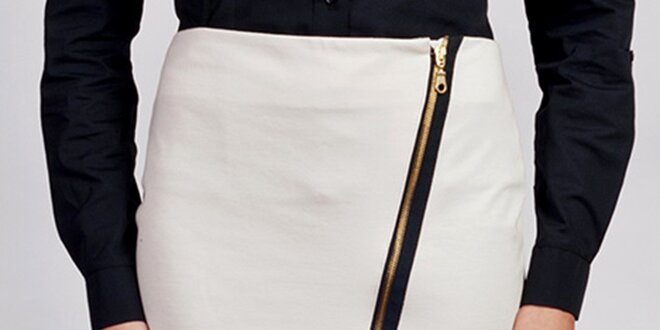 Dámská bílá asymetrická sukně Lanti