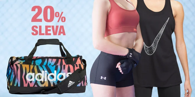 Sleva 20 % na zboží značek Under Armour, Adidas a Nike