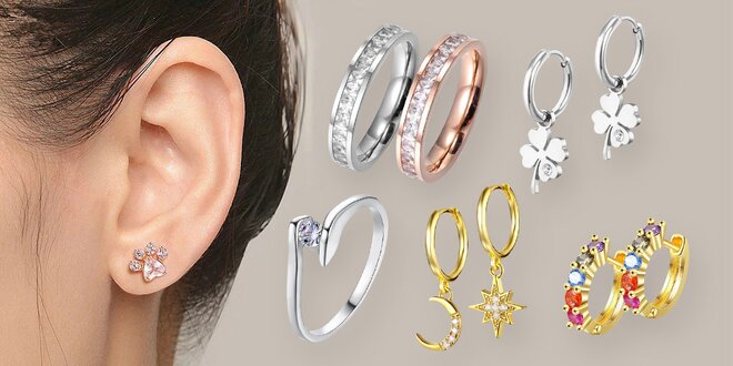 Luxusní a minimalistické šperky s krystaly a kamínky