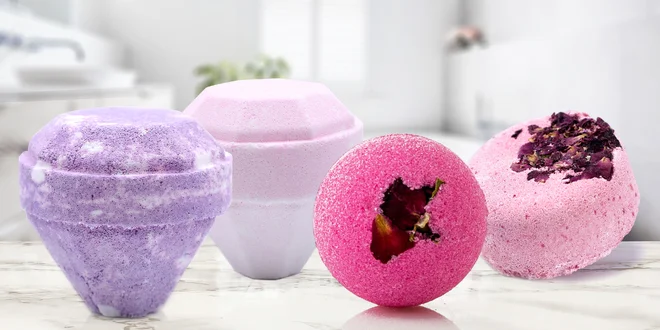 Šumivé bomby, tablety a diamanty do koupele