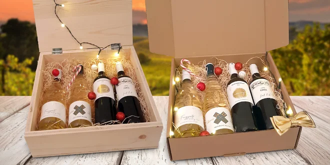 Vánoční sommelierská bedýnka 4 moravských vín