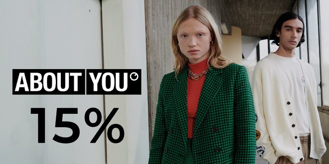 15% sleva do módního e-shopu About You + doprava