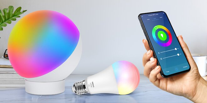 Umax U-Smart Wifi LED Lamp + Bulb se změnou barvy