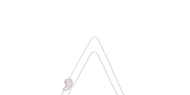 Dámský náhrdelník s růžovými korálky Pietro Filipi