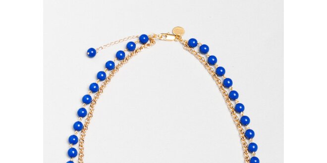 Dámský náhrdelník s modrými korálky Pietro Filipi