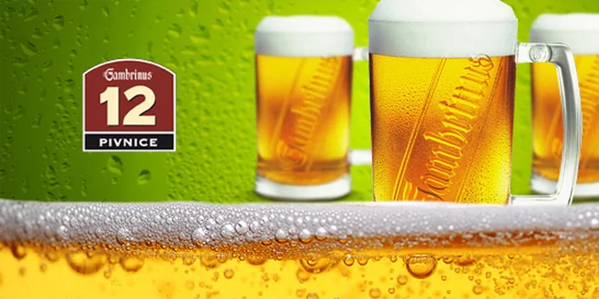 TŘI nepasterizované ležáky Gambrinus