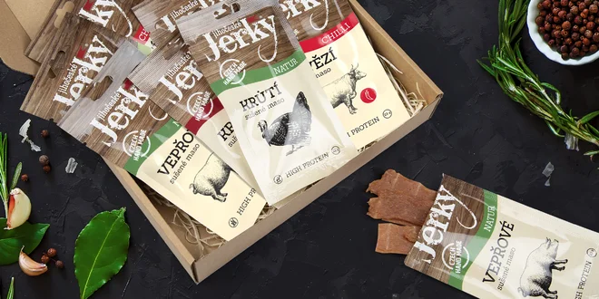 10 balíčků sušeného masa Jihočeské Jerky