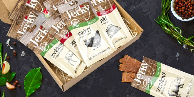 10 balíčků sušeného masa Jihočeské Jerky