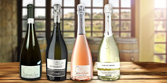 Šumivá vína prosecco, spumante i frizzante
