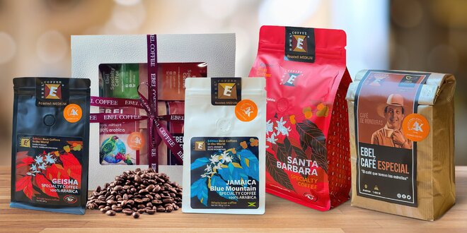 Prvotřídní výběrové kávy Ebel Coffee z celého světa