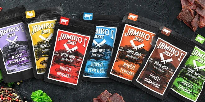 Výtečné Jamiro's Jerky bez éček: hovězí i krůtí