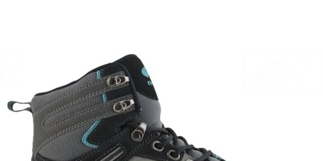 Dámské šedo-modré trekové boty Numero Uno