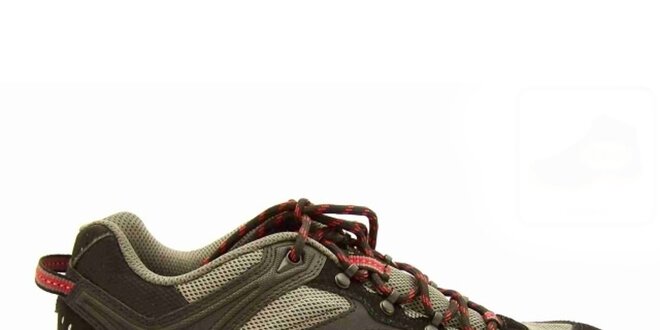 Pánské šedo-černé trekové boty Numero Uno