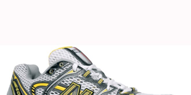 Pánské bílo-žluto-stříbrné běžecké boty New Balance
