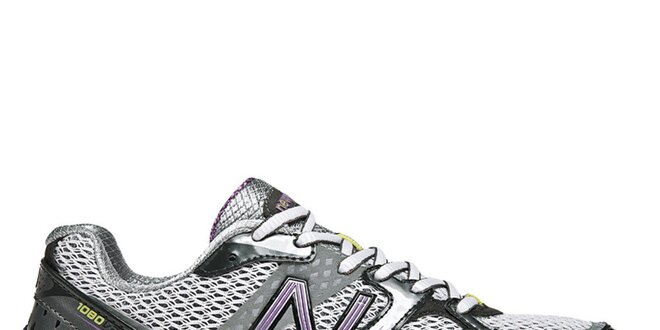 Dámské fialovo-stříbrné běžecké boty New Balance
