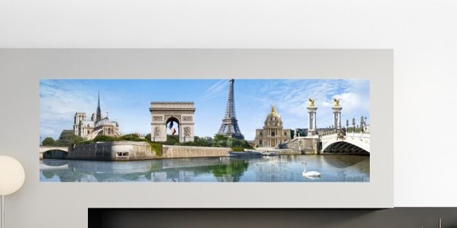 Panoramatický obraz Dream of France 120x37 cm
