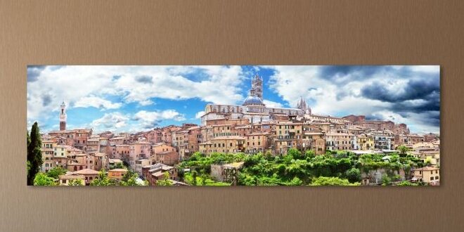 Panoramatický obraz Siena Itálie 120x37 cm