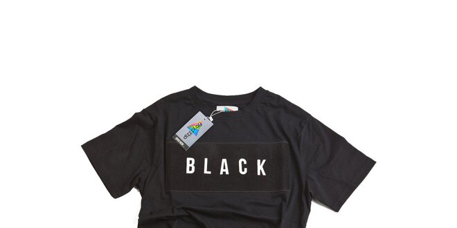 Pánské černé tričko s nápisem Dizzplay