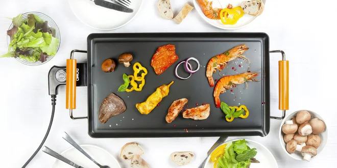Elektrický stolní gril s nepřilnavým povrchem