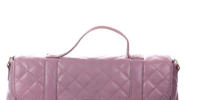 Dámská fialová prošívaná kabelka DKNY