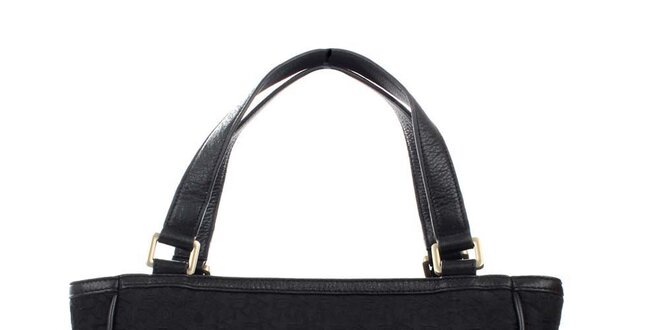 Dámská černá kabelka s monogramem DKNY