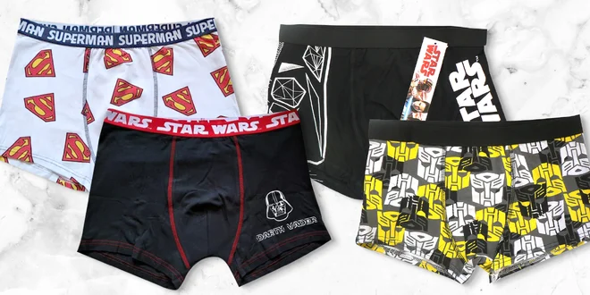 Pánské boxerky s motivy smajlíků, Batmana i NASA