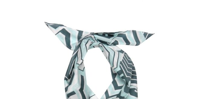 Dámský šátek s modrým vzorem Lacoste