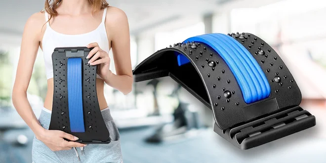 Opěrka Magic Back Support pro masáž a protažení zad