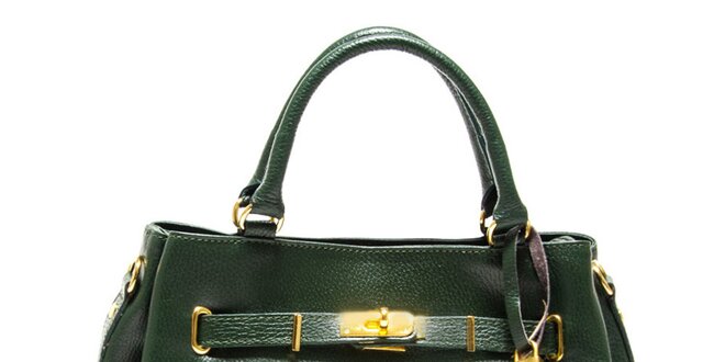 Dámská zelená kabelka se zámečkem Isabella Rhea