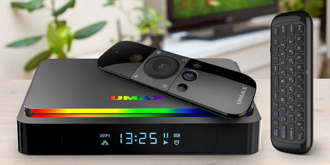 Televizní box s rozlišením 4K ultra HD i s ovladačem