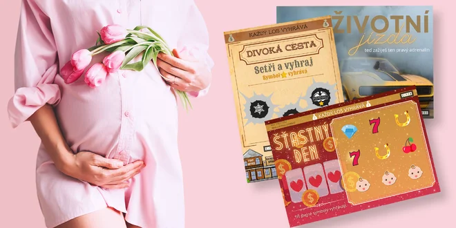 Stírací losy o oznámení těhotenství či pohlaví miminka