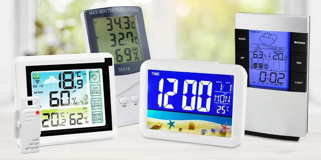 Digitální teploměry i multifunkční meteo stanice