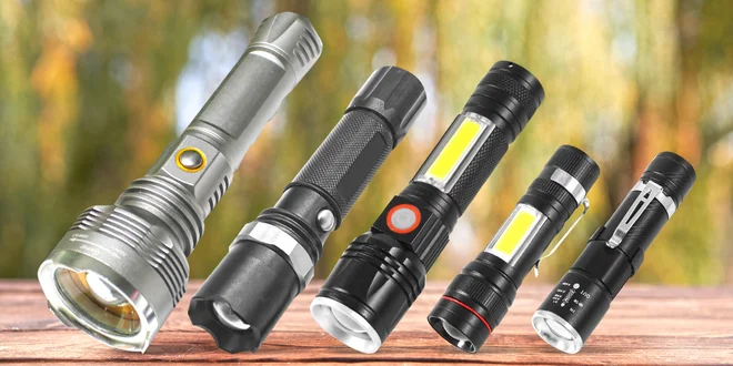 LED baterky s USB dobíjením i funkcí zoomu