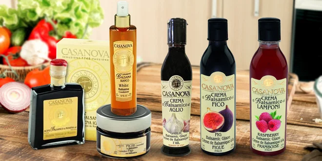 Octy balsamico z Itálie, krémy i omáčky
