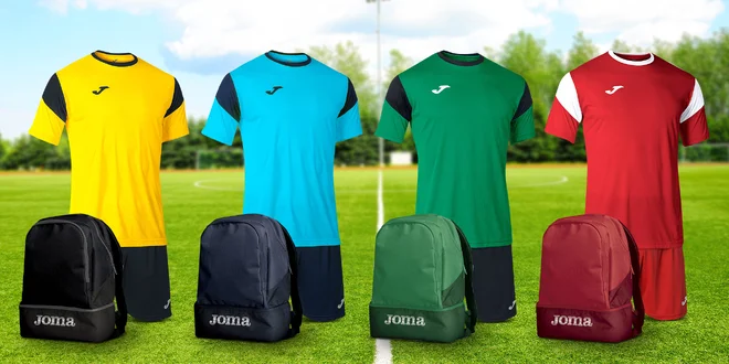 Sportovní set Joma pro dospělé: dres, trenky a batoh