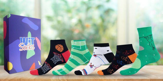 Dárkové sety ponožek se sportovními motivy