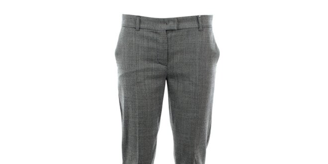 Dámské vlněné kalhoty se vzorem kohoutí stopy Max Mara