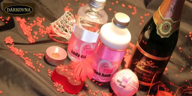 299 Kč za Valentýnský balíček plný romantiky v hodnotě 599 Kč. Sleva 50 %.