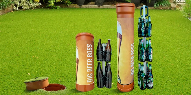 Pivní chladič Big Beer Boss do země na zahradu