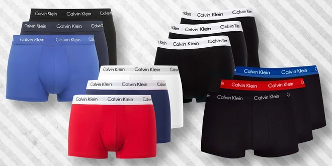 Troje bavlněné boxerky Calvin Klein