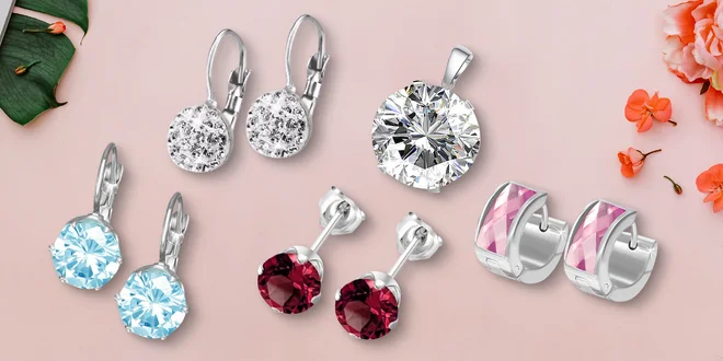 Šperky z chirurgické oceli s krystaly Swarovski