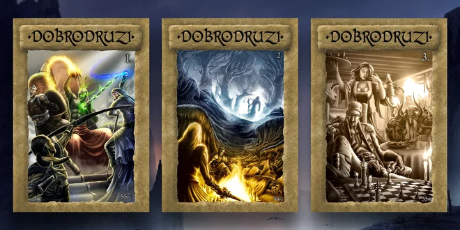 Knižní fantasy Dobrodruzi na základě Dračího doupěte